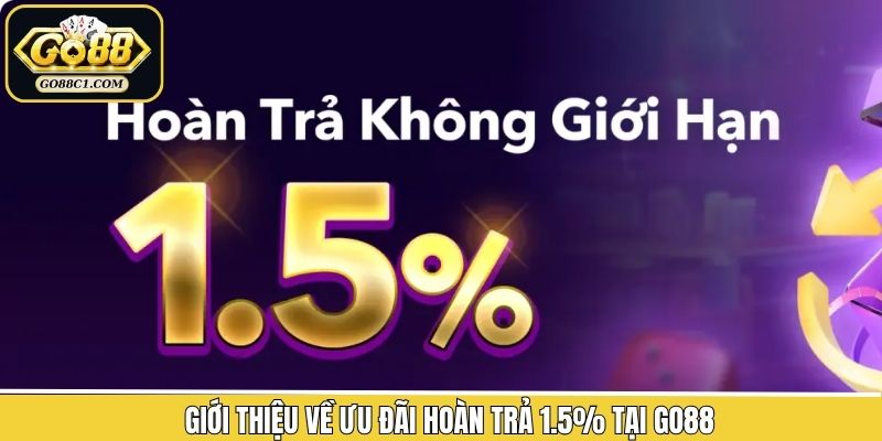 Giới thiệu tổng quát về hoàn trả 1.5% tại Go88