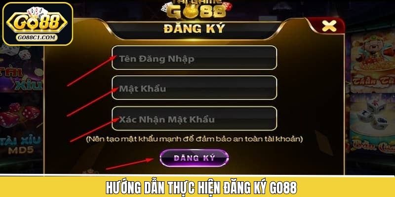 Hướng dẫn quy trình tạo tài khoản nhanh chóng Go88