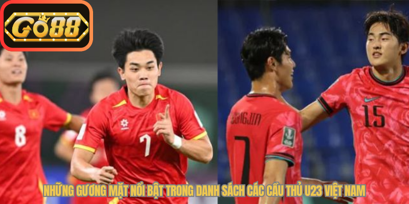 Những gương mặt nổi bật trong danh sách các cầu thủ U23 Việt Nam