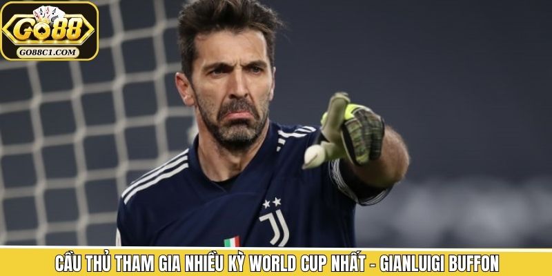 Cầu thủ tham gia nhiều kỳ World Cup nhất - Gianluigi Buffon