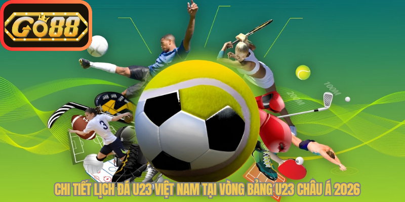 Chi tiết lịch đá U23 Việt Nam tại vòng bảng U23 Châu Á 2026